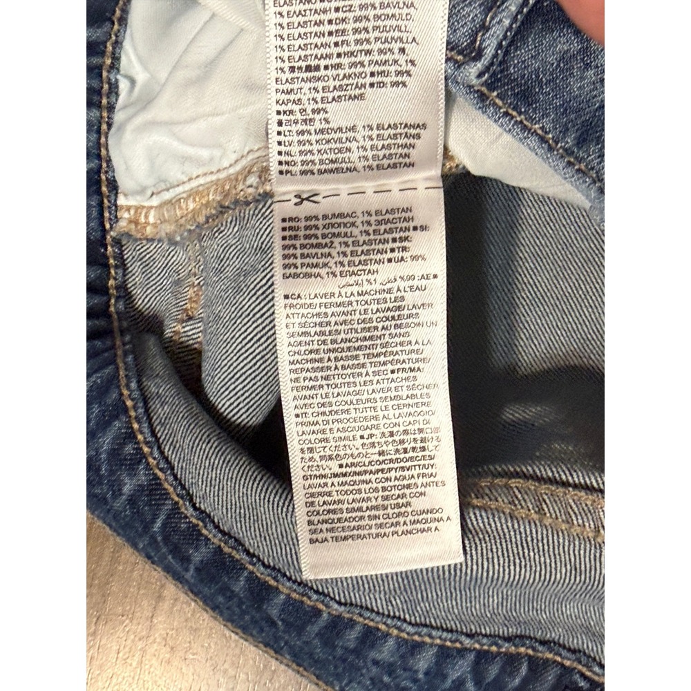 GAP Jeans Women Size 8/29R Blue Denim Jeans High Rise Straight Leg  90s Loose - Picture 8 of 12